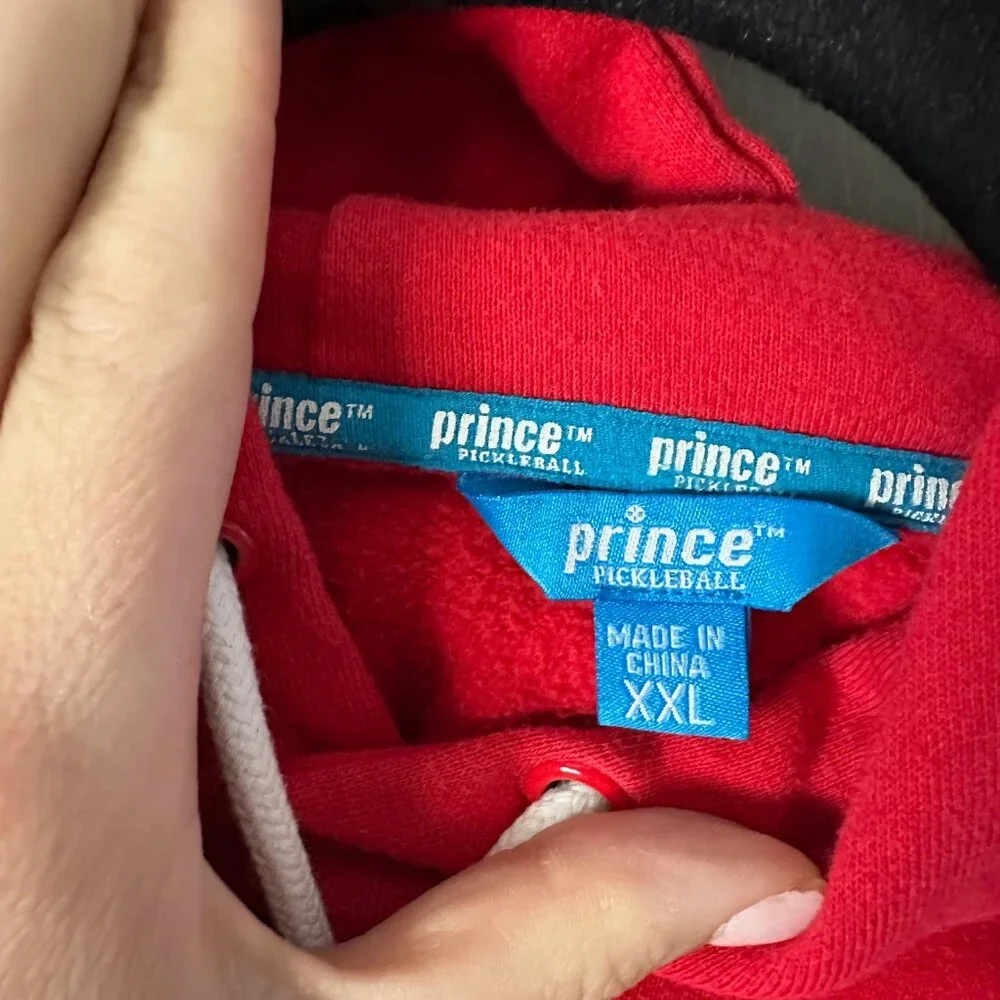 Prince Pickleball Red Pullover Hoodie - EUC - Picture 4 of 5